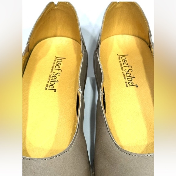Josef Seibel Womens Brown Leather Ballet Flat Shoes Sz 37 US Size 6.5, New - Picture 14 of 16
